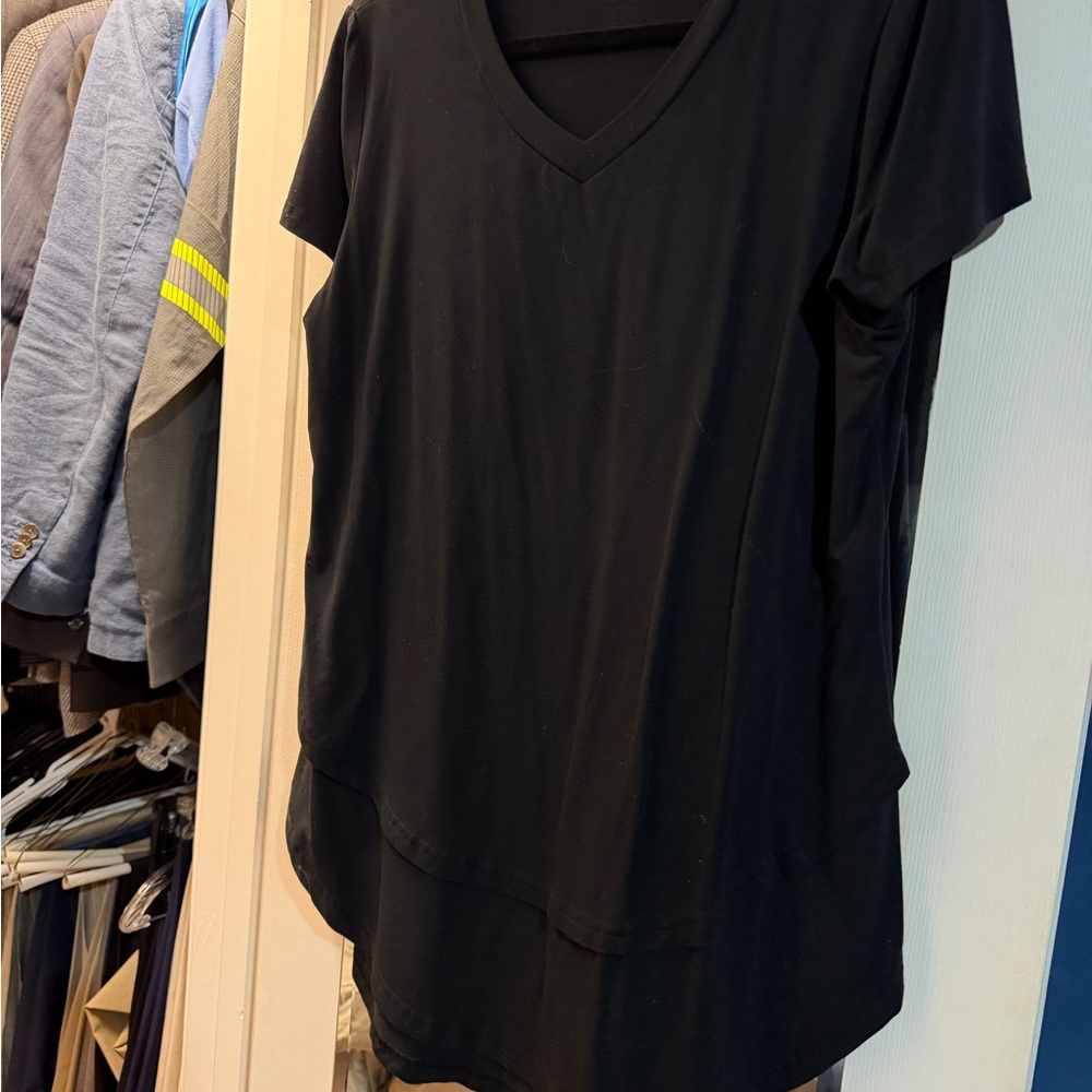 Latched Mama Classic Black Short Sleeve Nursing Tee
